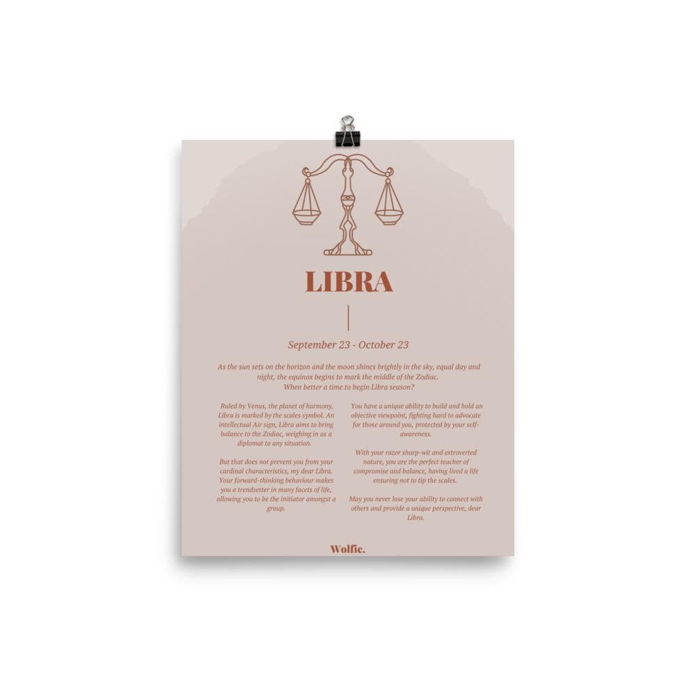 Libra Zodiac Poster