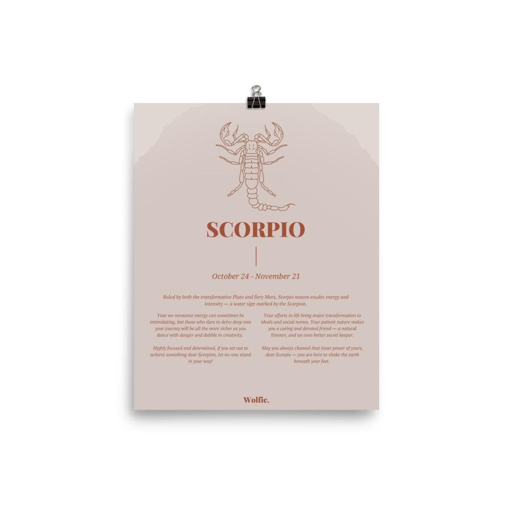Scorpio Zodiac Poster