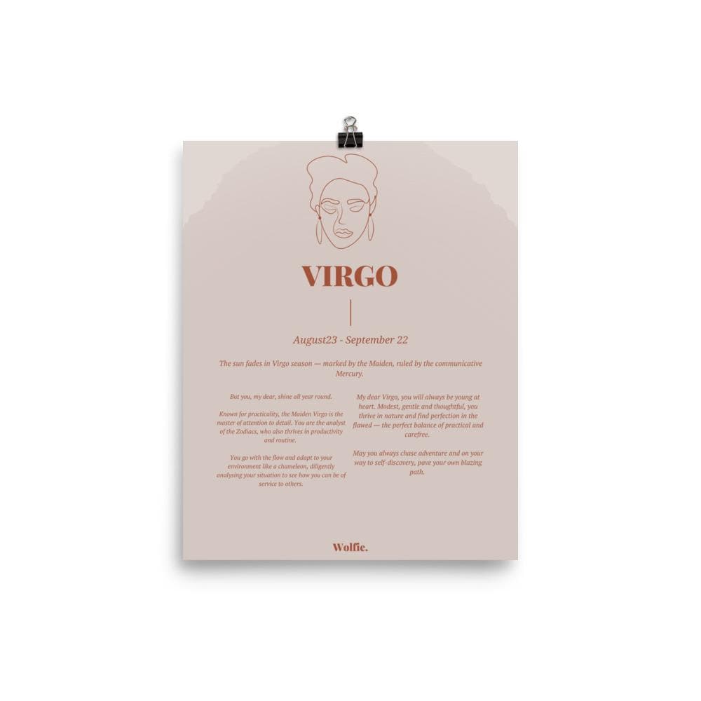 Virgo Zodiac Poster