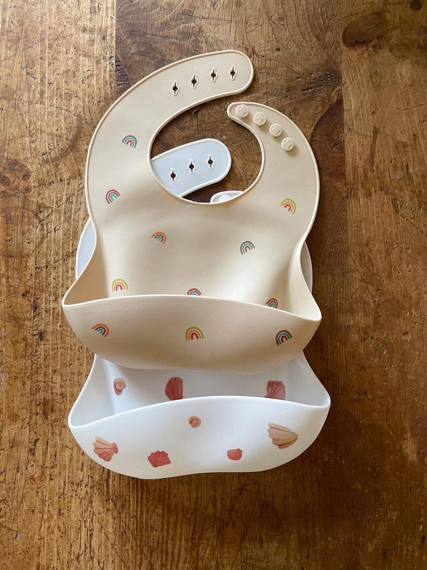 Bircher bibs | rainbow & seashell