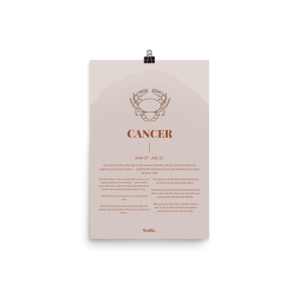 Cancer Zodiac Poster