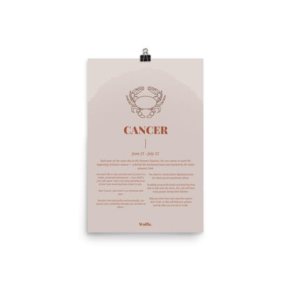Cancer Zodiac Poster