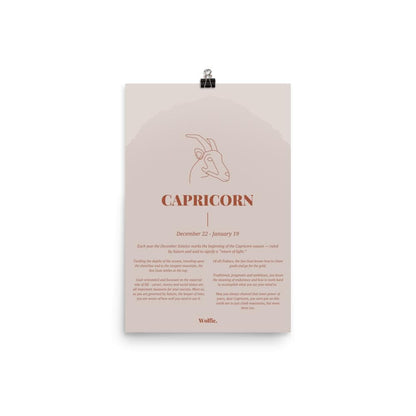 Capricorn Zodiac Poster