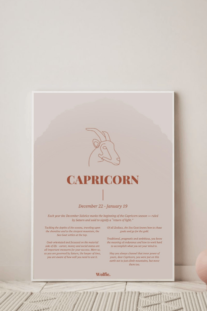 Capricorn Zodiac Poster