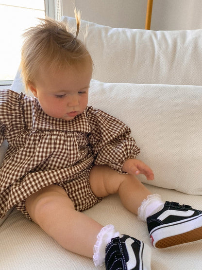 Harlow set | gingham bark