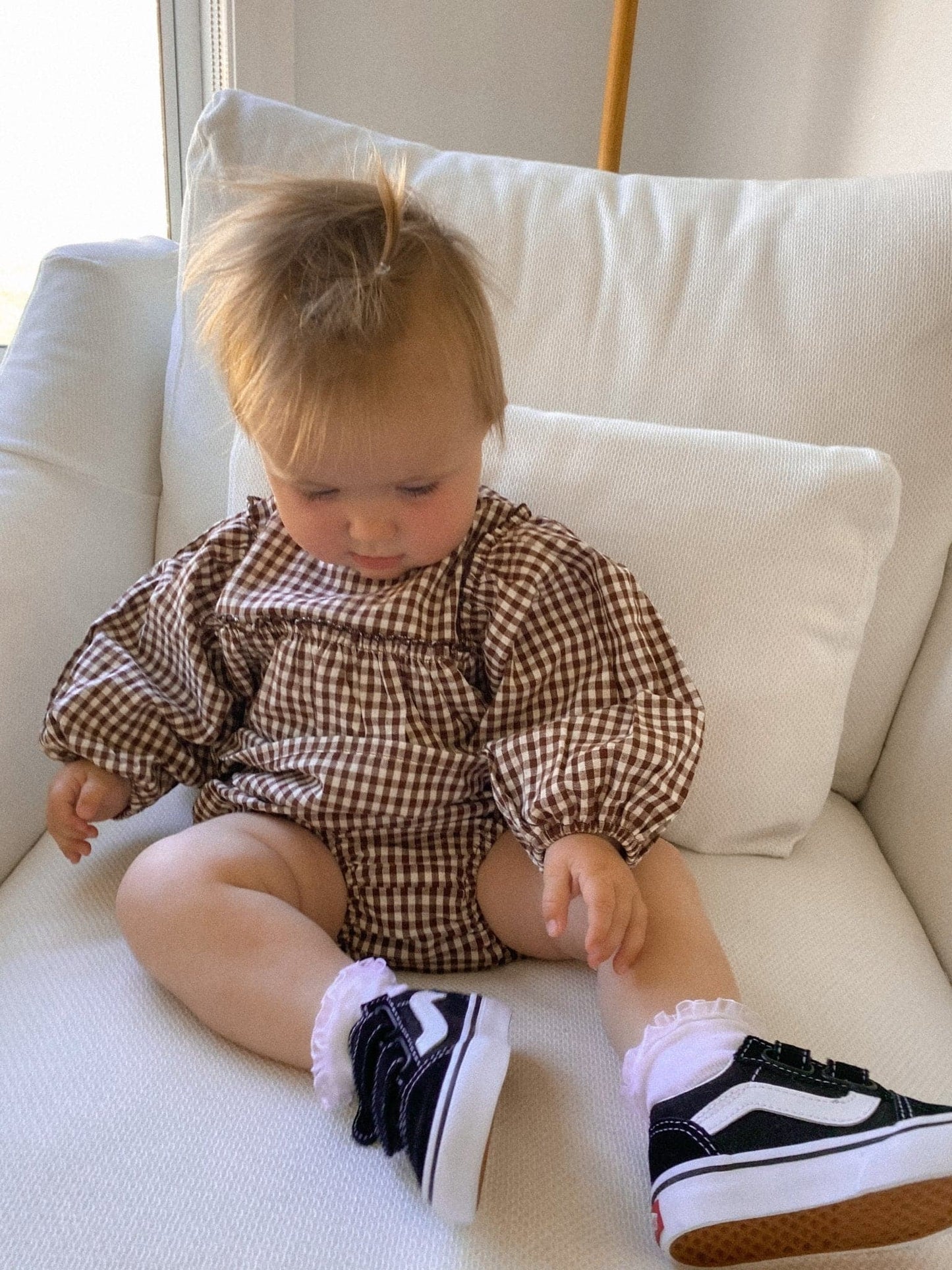 Harlow set | gingham bark