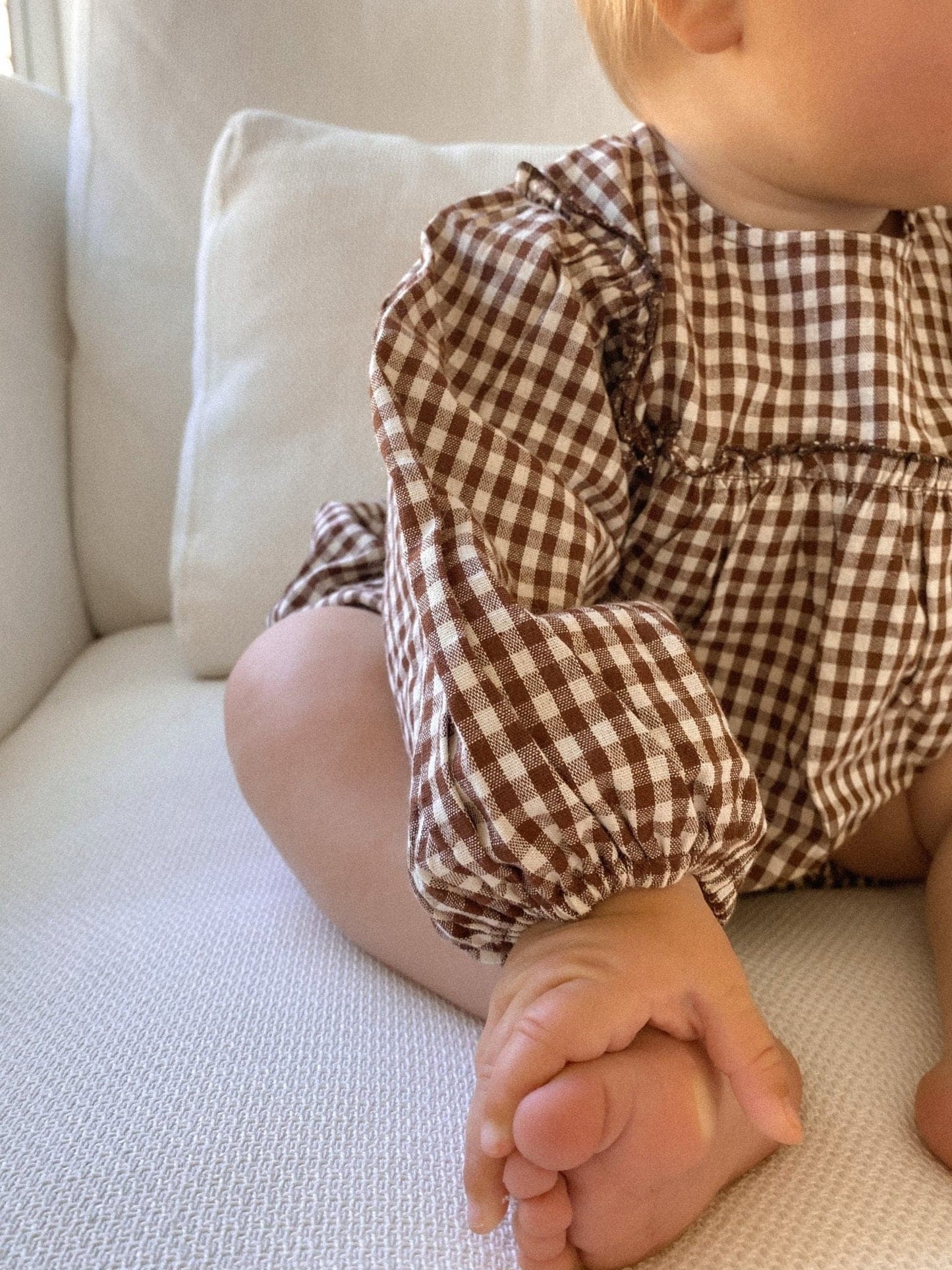 Harlow set | gingham bark