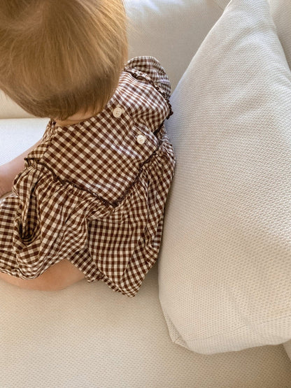 Harlow set | gingham bark