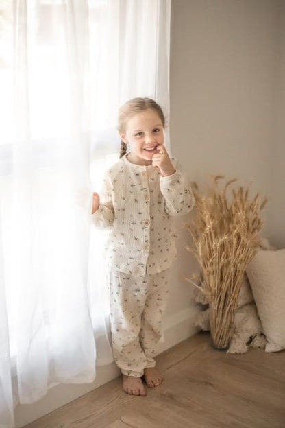 Evelyn pajamas  | beige flower