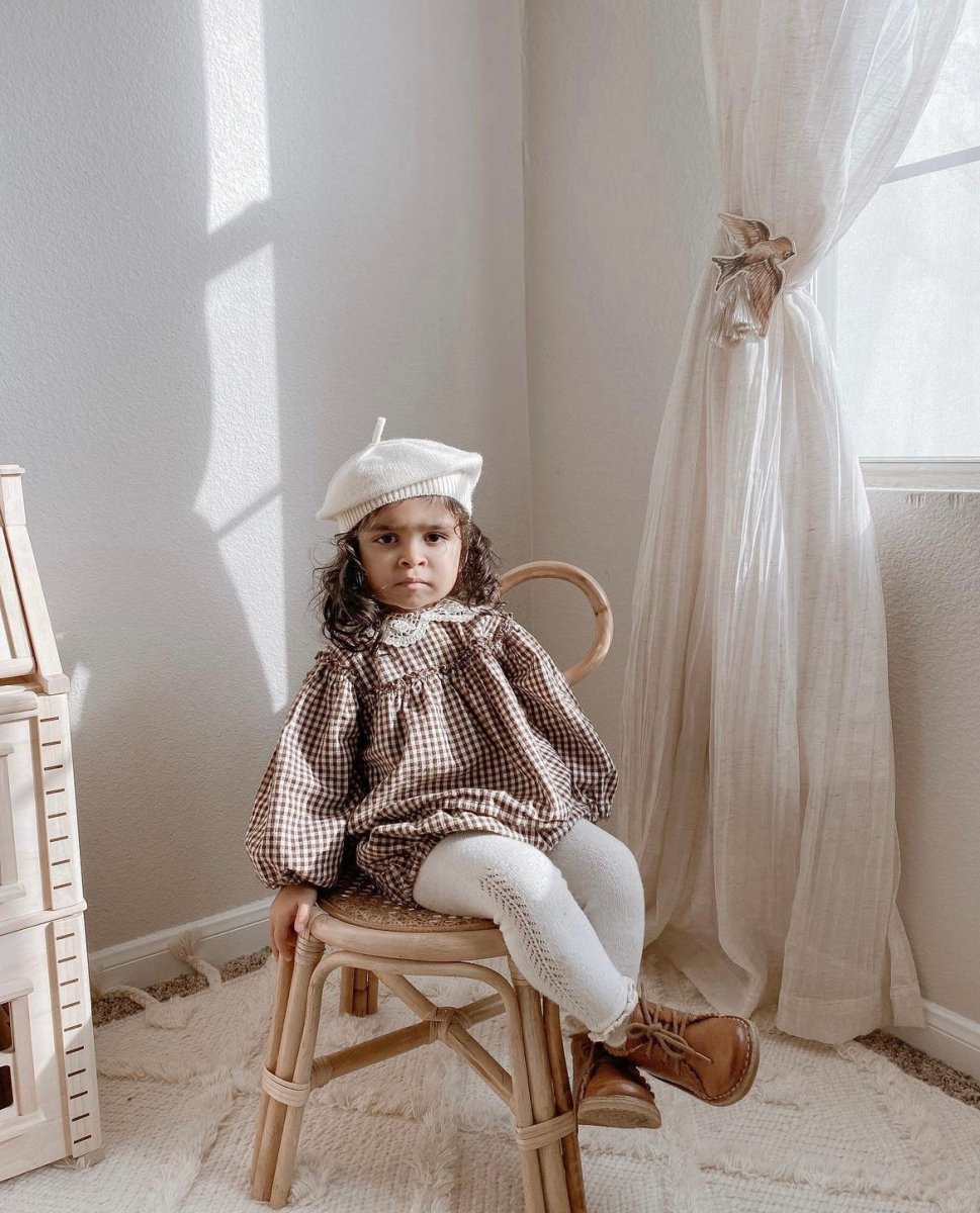 Harlow set | gingham bark