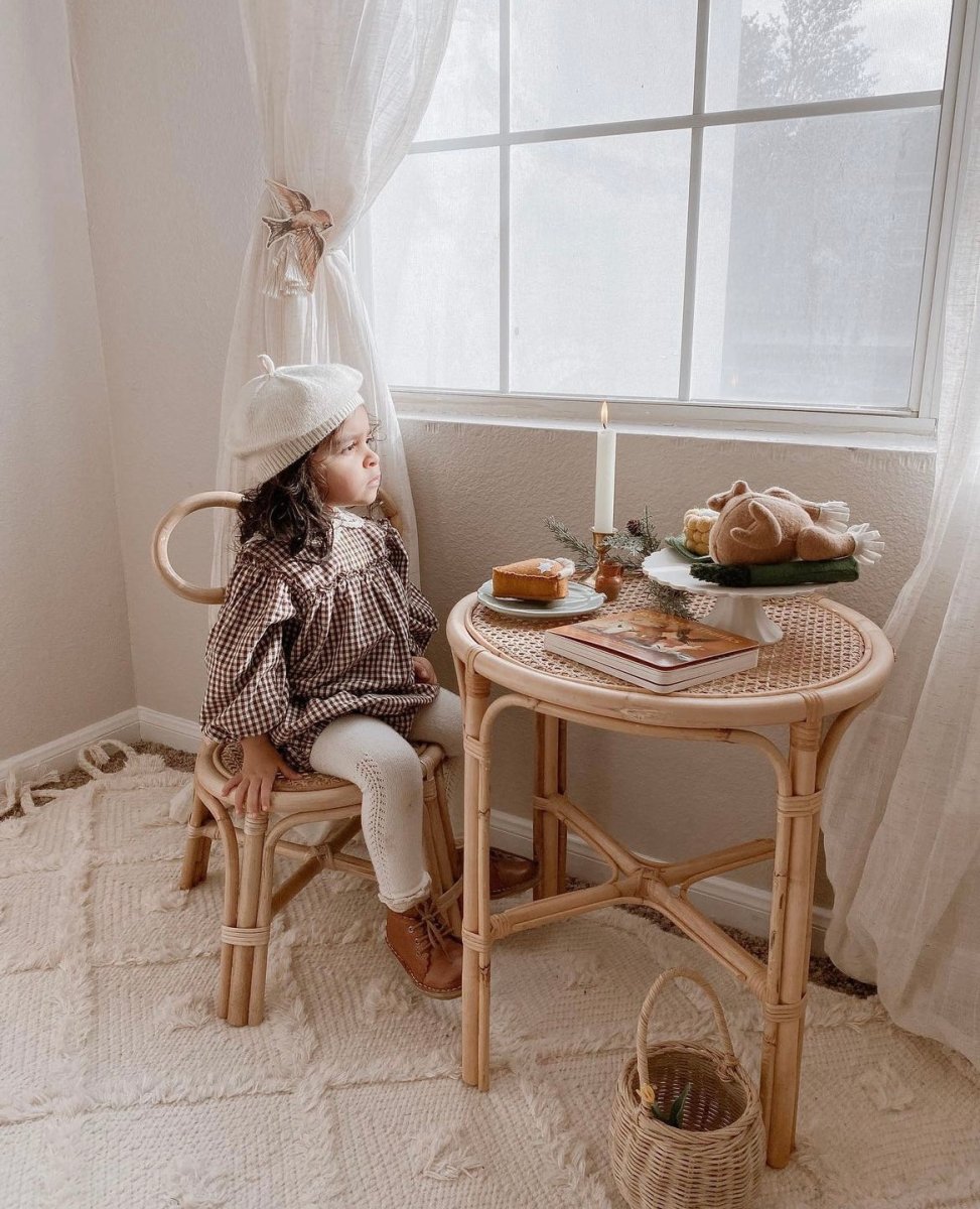 Harlow set | gingham bark