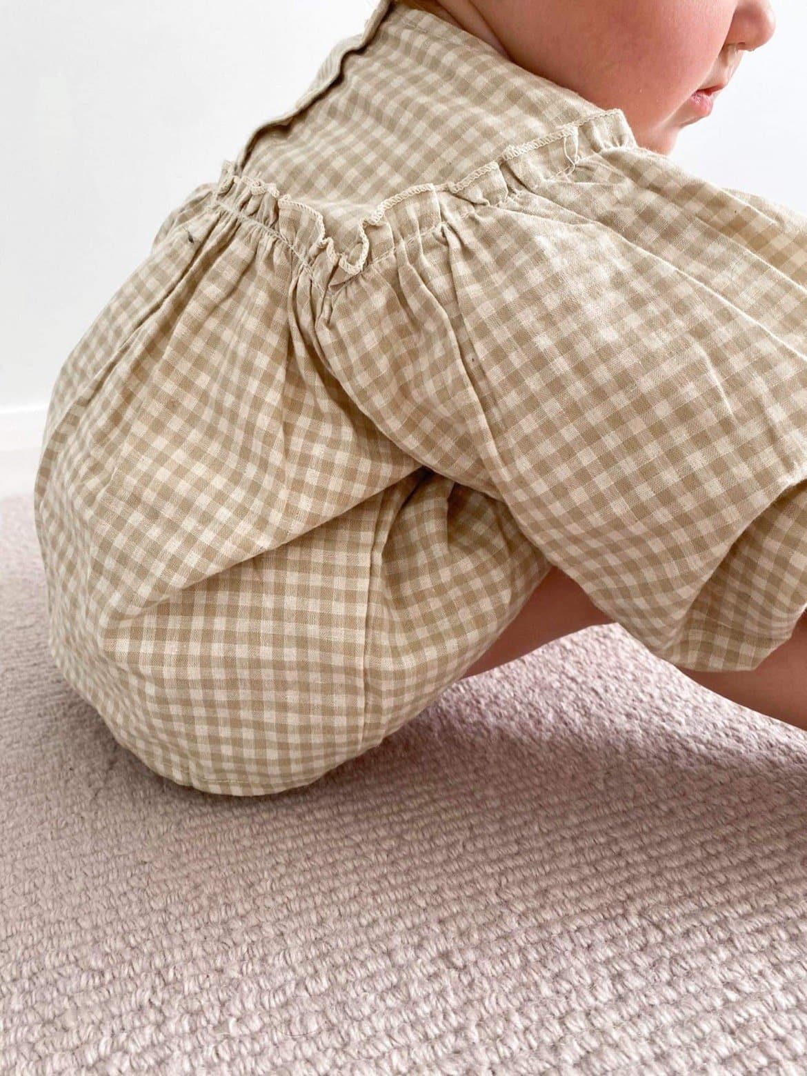 Harlow set | gingham sand