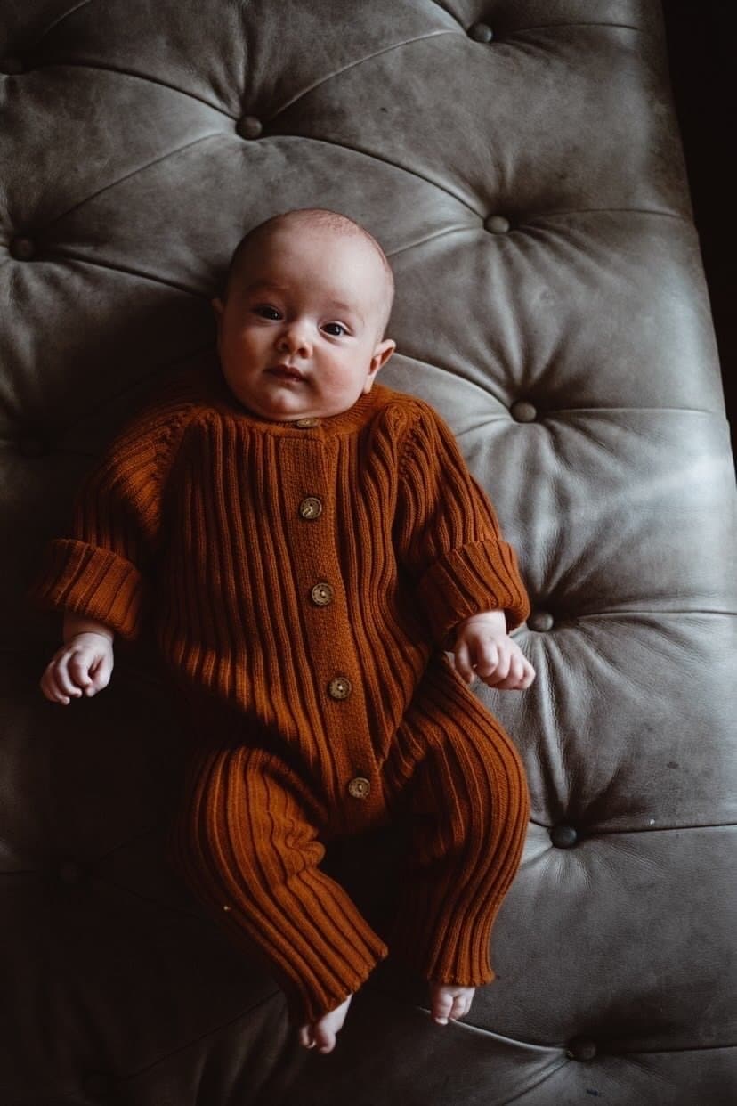 Jepha romper | burnt orange