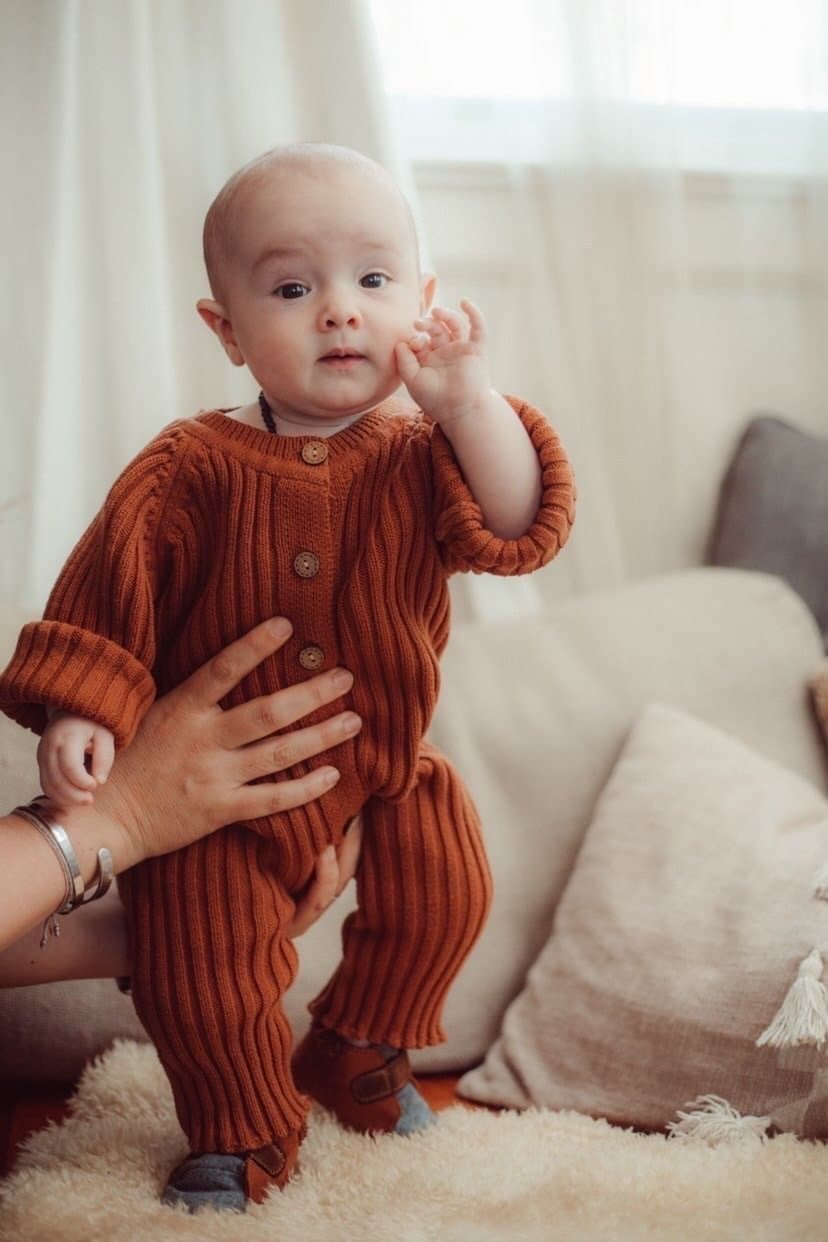 Jepha romper | burnt orange