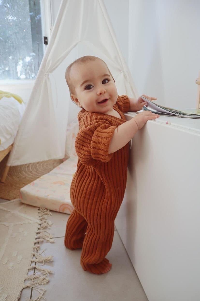 Jepha romper | burnt orange