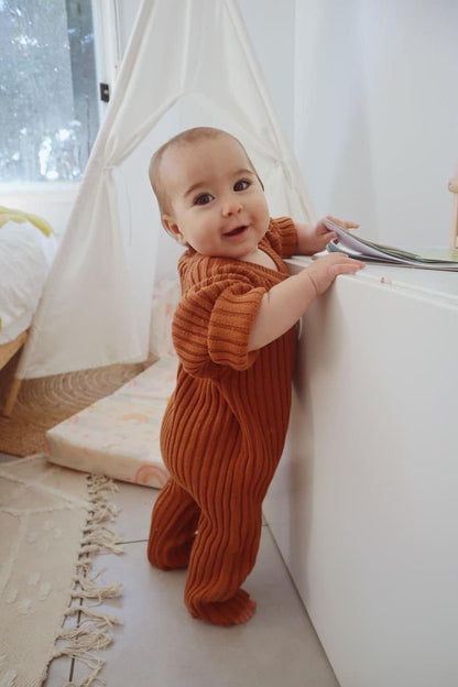 Jepha romper | burnt orange