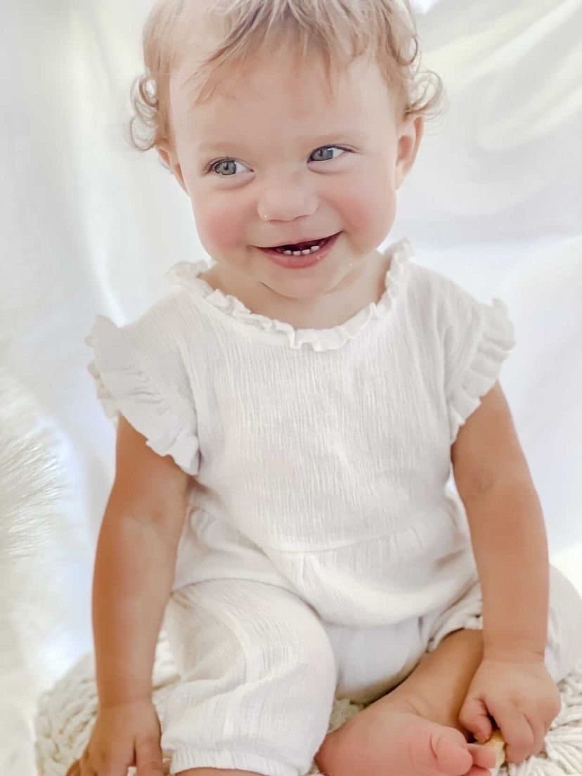 Kiki playsuit | coconut