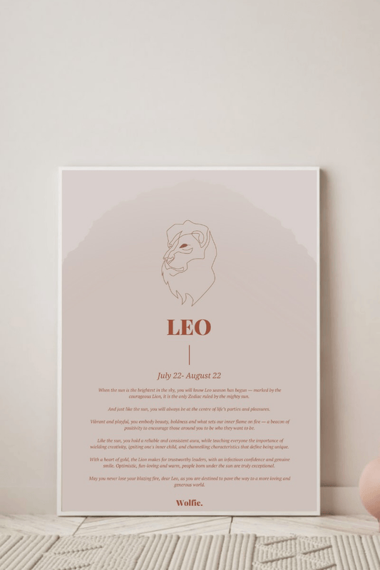 Leo Zodiac Poster