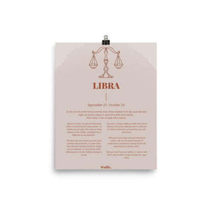 Libra Zodiac Poster
