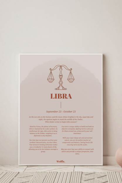 Libra Zodiac Poster