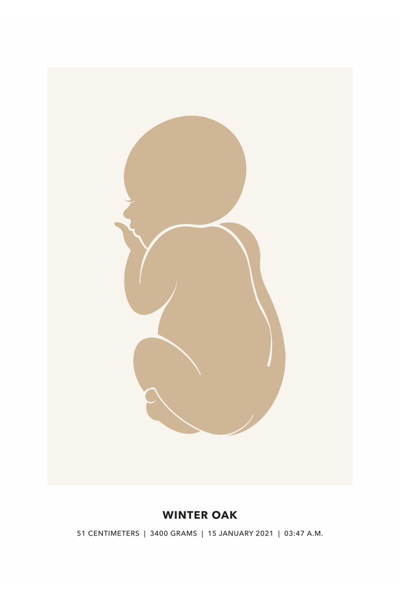 Personalised Birth Poster Graphic