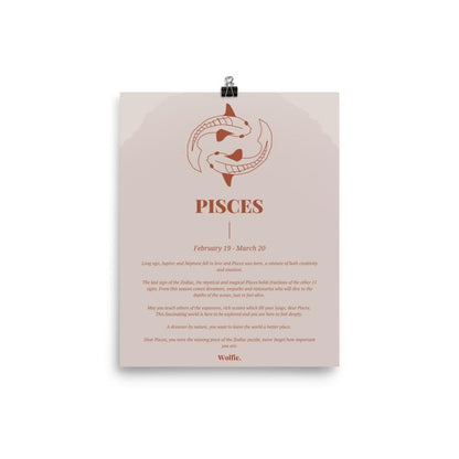 Pisces Zodiac Poster