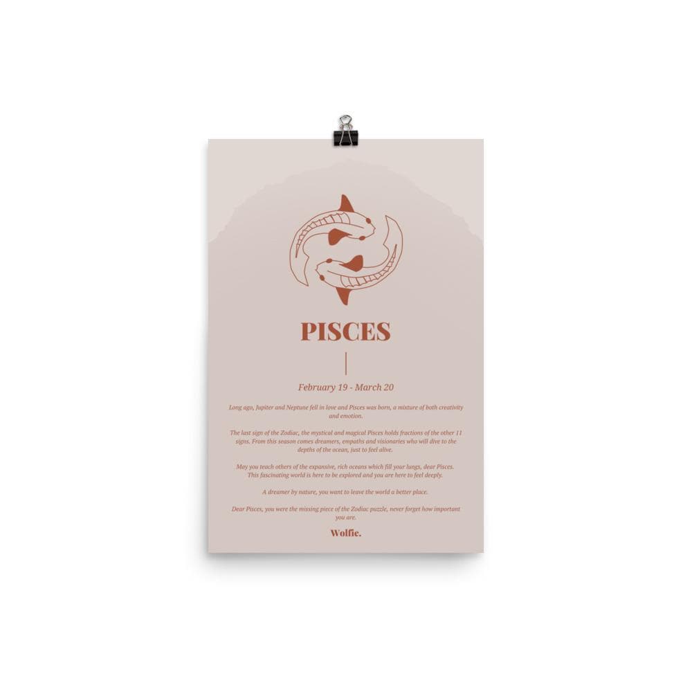 Pisces Zodiac Poster