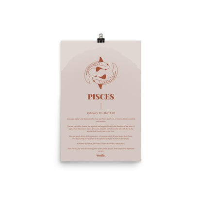 Pisces Zodiac Poster