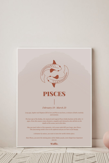 Pisces Zodiac Poster
