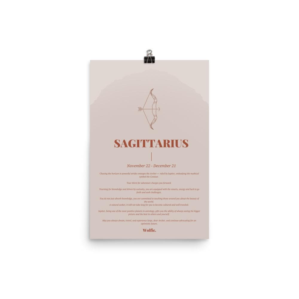 Sagittarius Zodiac Poster