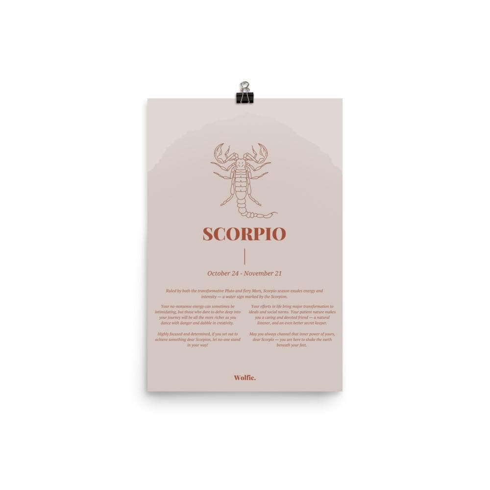 Scorpio Zodiac Poster