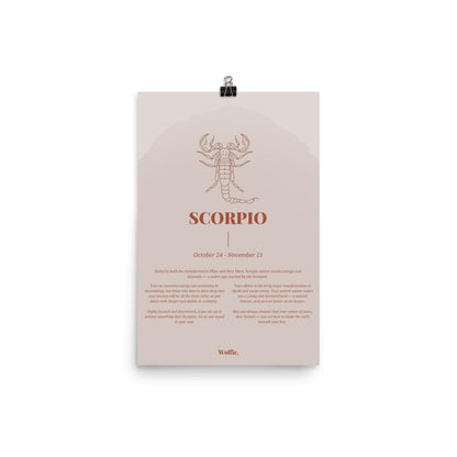 Scorpio Zodiac Poster