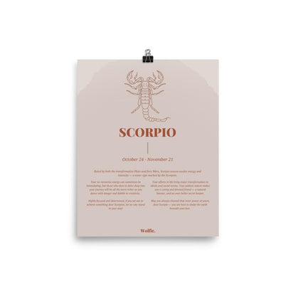 Scorpio Zodiac Poster