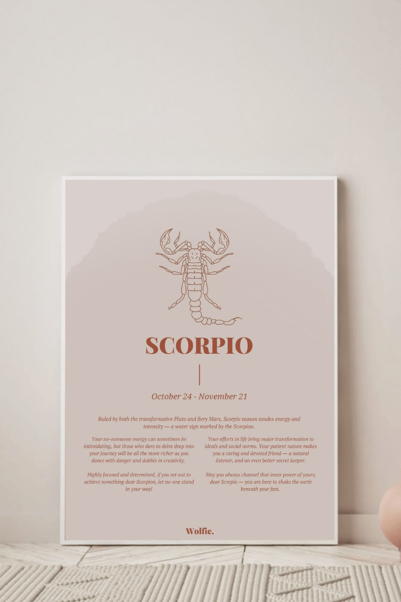 Scorpio Zodiac Poster