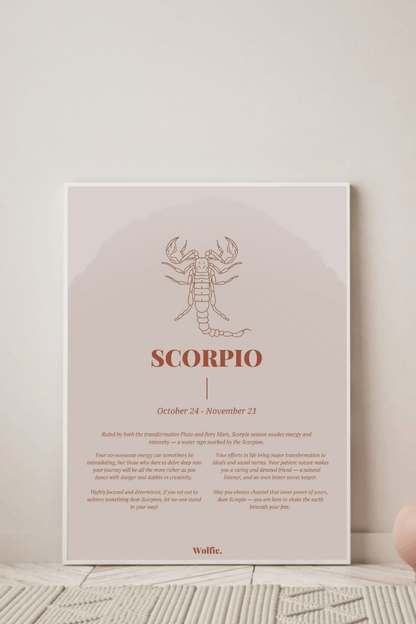 Scorpio Zodiac Poster