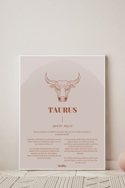 Taurus Zodiac Poster