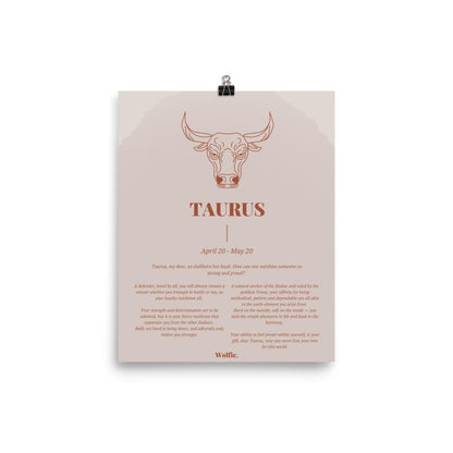 Taurus Zodiac Poster