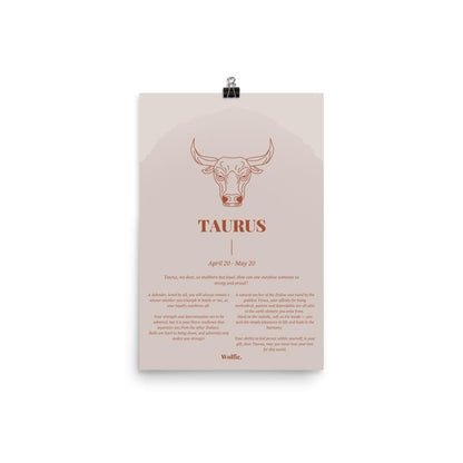 Taurus Zodiac Poster