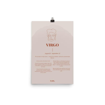 Virgo Zodiac Poster