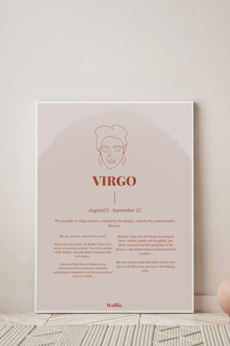 Virgo Zodiac Poster