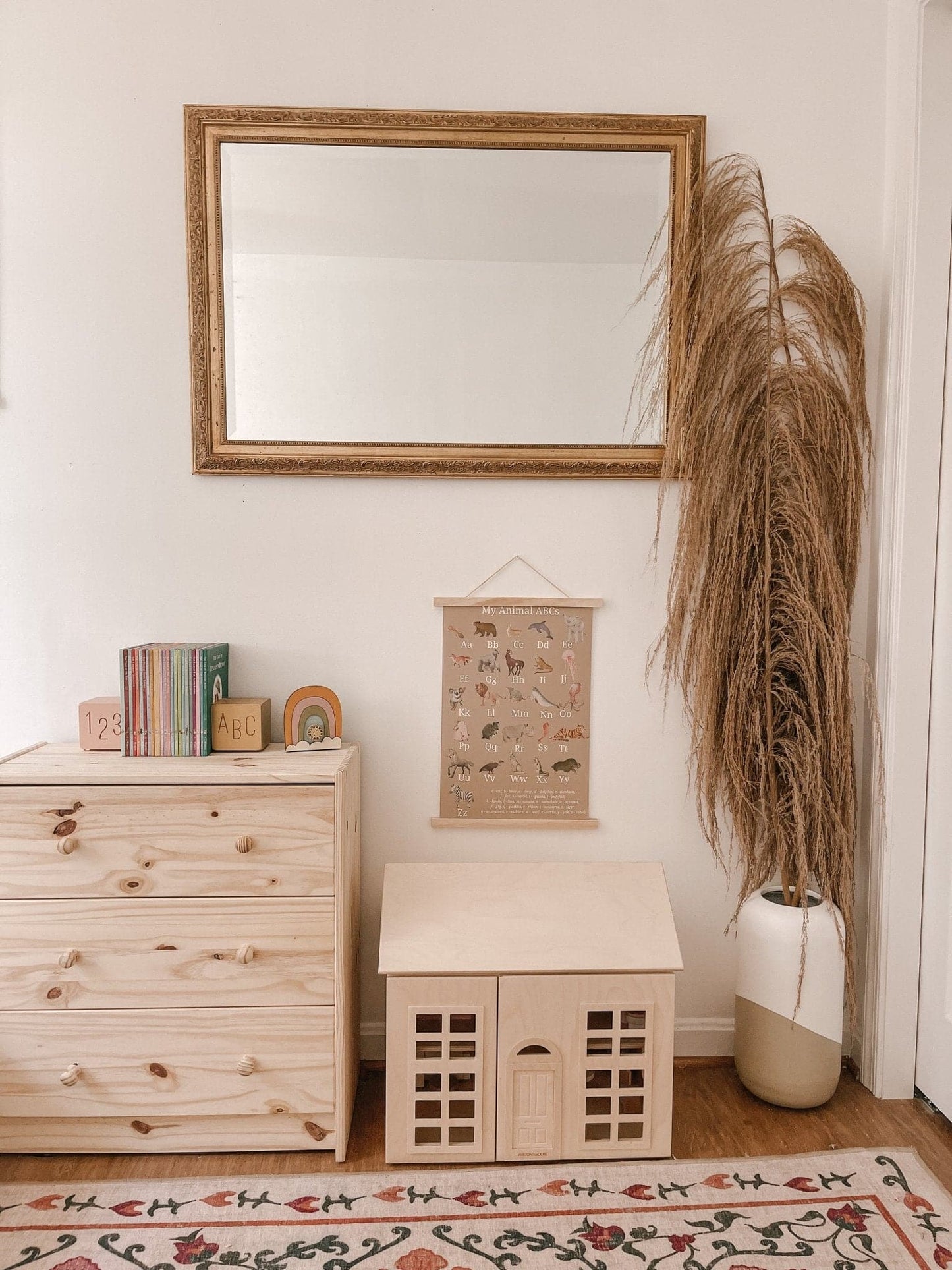 Wolfie's ABC educational poster | caramel